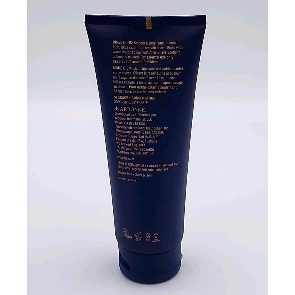 Arbonne RE9 Advanced for Men Shave Cream 5 fl oz/148 ml New In Box Sealed